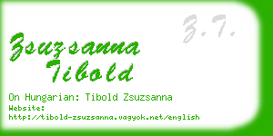 zsuzsanna tibold business card